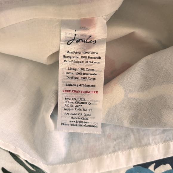 Joules Floral Shift Dress Womens 6 Multicolor Sleeveless Sheath Lined Career - Picture 11 of 12